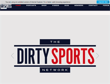 Tablet Screenshot of dirtysports.com